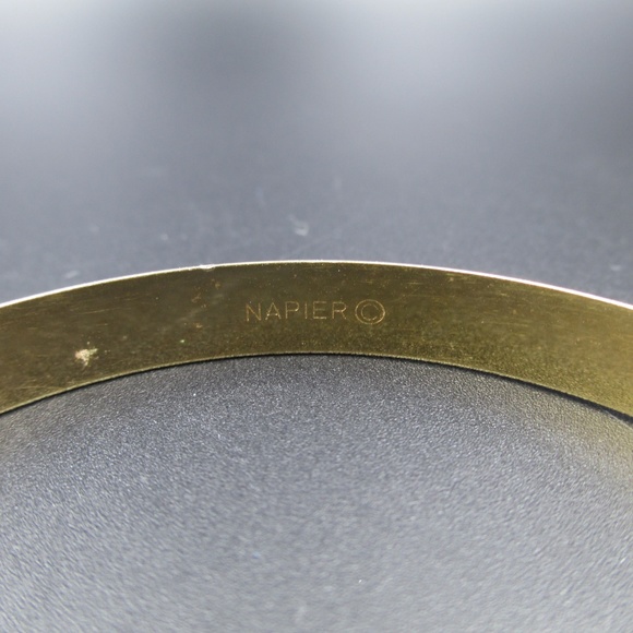 Stylish Blue & Gold Napier Brand Bangle Bracelet - Picture 3 of 5